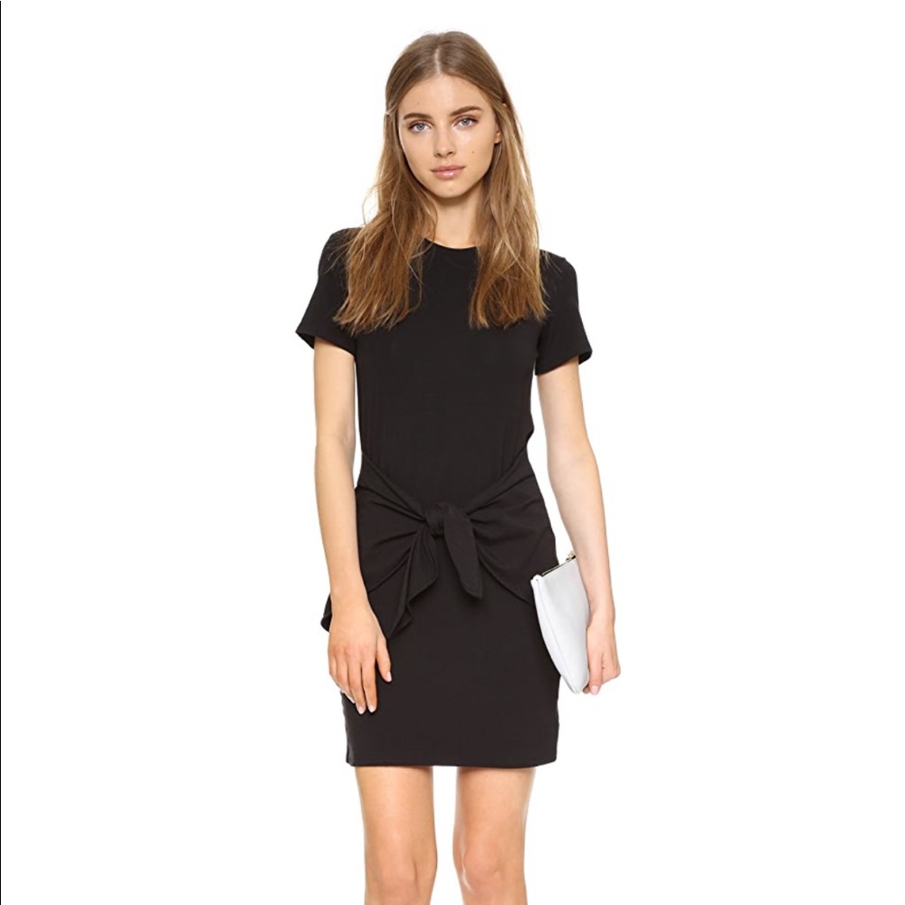 Theory black tee dress